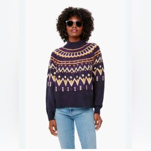 Tuckernuck Pomander Place Fair Isle Fern Sweater Size small